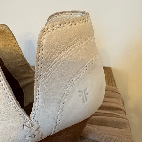 Frye White Ankle Booties - Picture 10 of 14